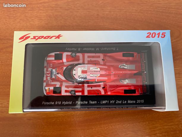 1/43 2015 MARK WEBBER PORSCHE 919 HYBRID #17 LE MANS 24HR 2ND BERN