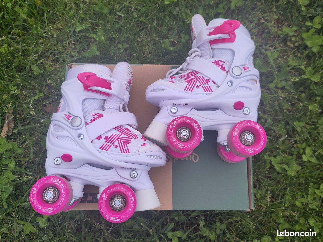 Quaddy Patins Ã Roulettes Roces Roller Quad Roces Qrc Rose Pour