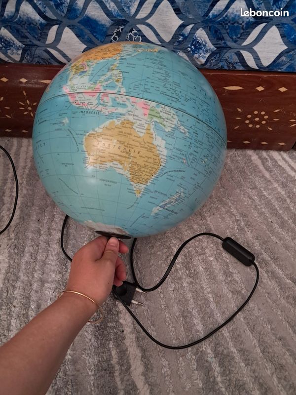 Globe terrestre lampe (image 3)
