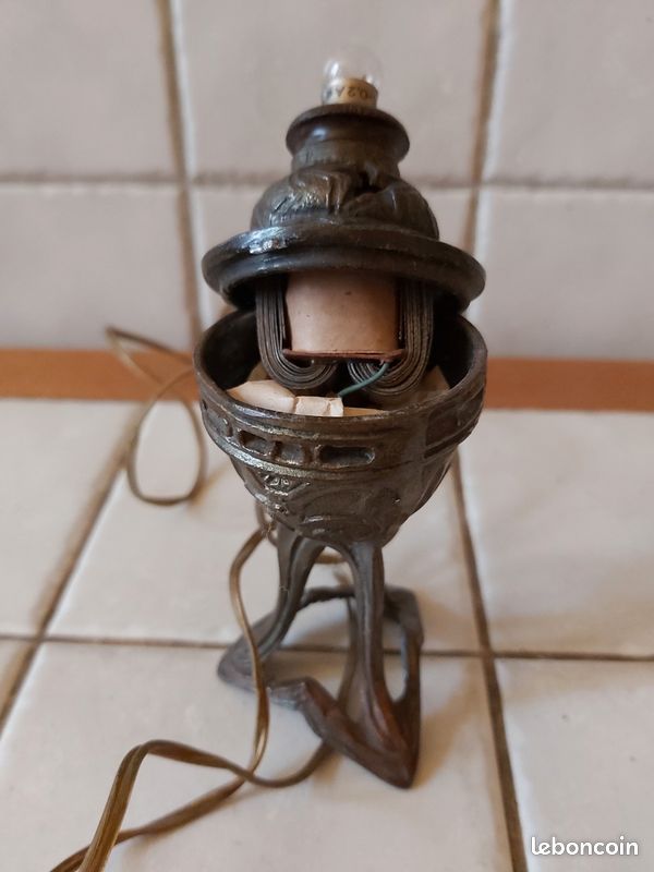 Lampe ancienne funéraire, bougie (image 2)