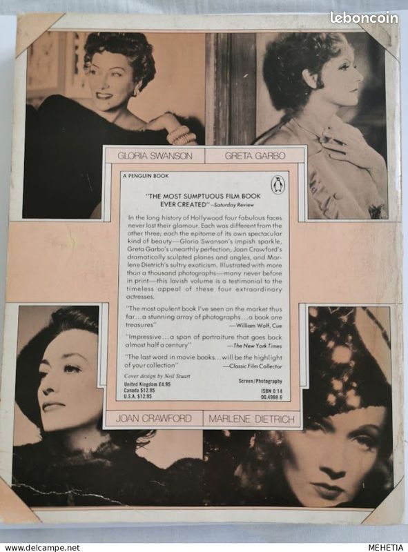 Cindy CRAWFORD - Greta GARBO - Marlène DIETRICH the Four FABULOUS FACES 1979 (image 3)