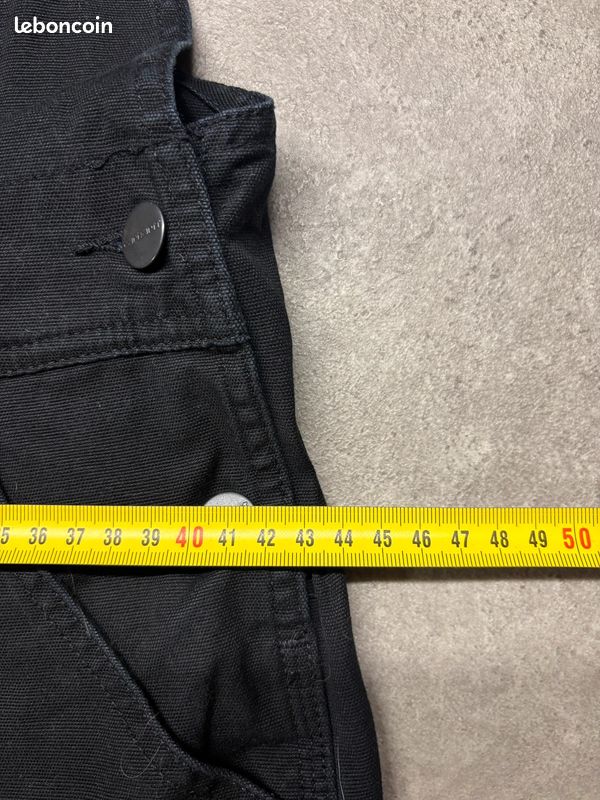 Salopette Carhartt W' Bib Overall en Coton noir | Taille XS #SLCM269 (image 7)