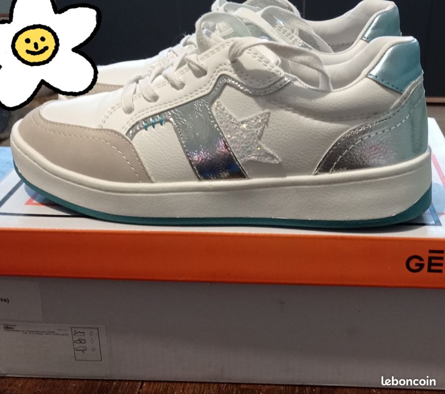 Baskets Gola BULLET TRIDENT - Blanc Bleu - Taille 39 EU / 8 US - Femme - Neuf Avec Boîte