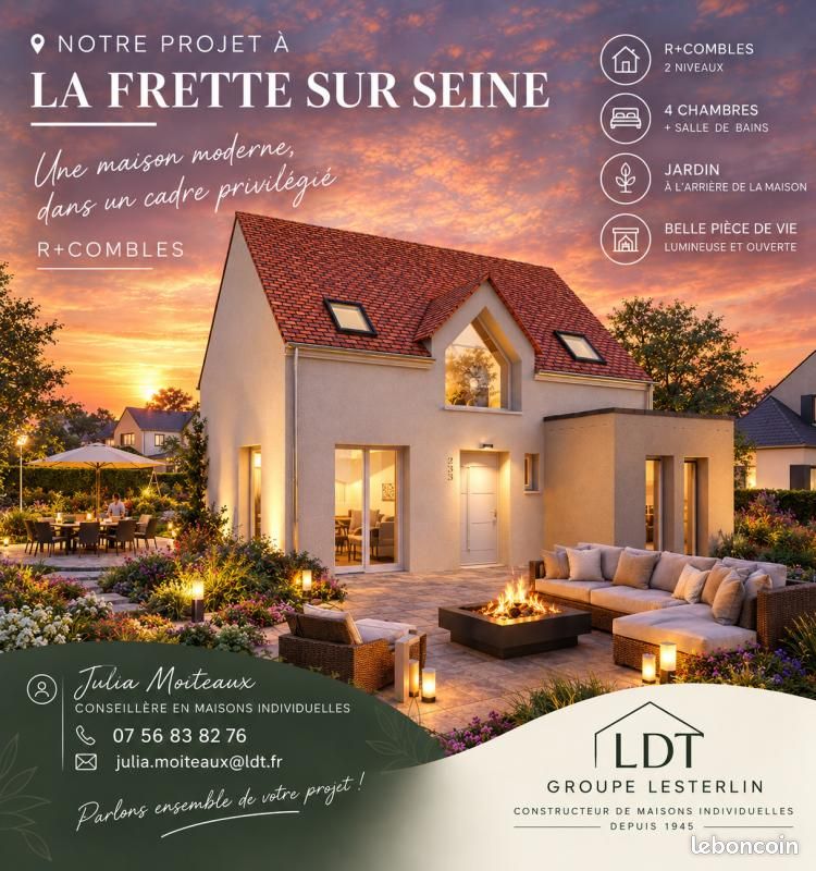 Maison 6 pièces 100 m² · à La Frette-sur-Seine · 100 m² · 425 560 €