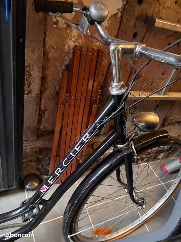 Paire de sacoches vélo vintage années 50 face pyrénées