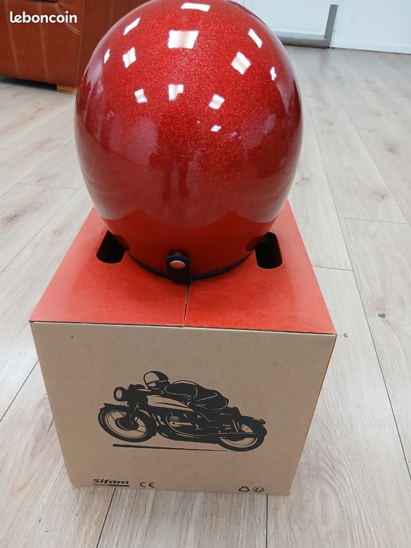 Reproduction Scooter Vintage Métal - 17,3 Cm - Rouge - Décoratif