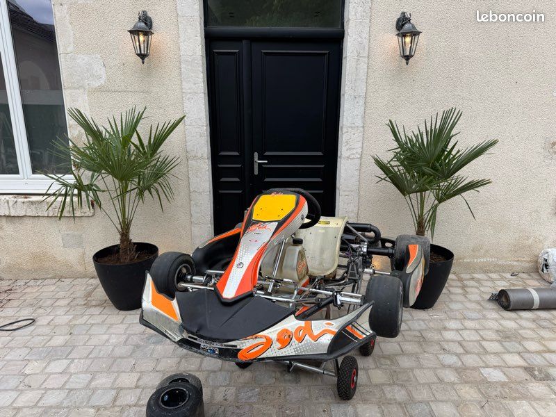 Karting Sodi Rotax Max 125 prêt à rouler + MyChron + lève-kart + pneus/jantes (image 1)
