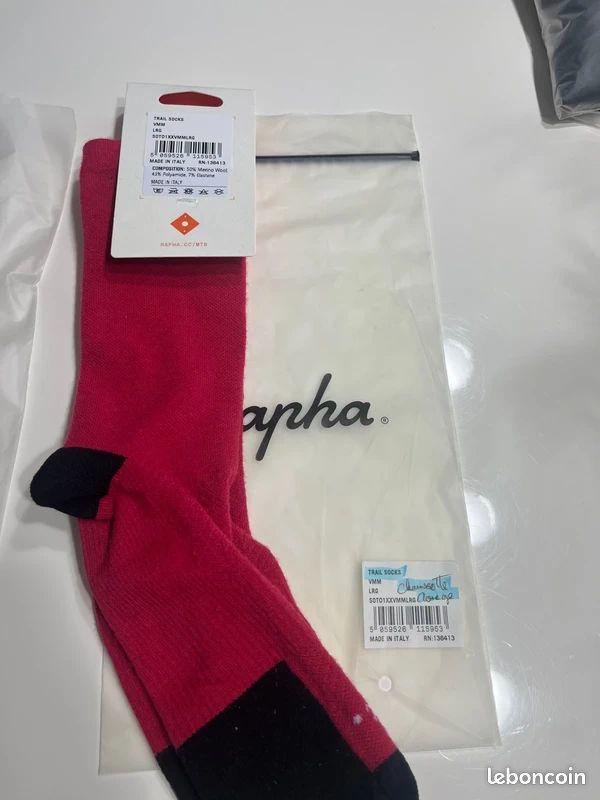 Chaussettes vélo Rafa'l Gineste Blanc Vert