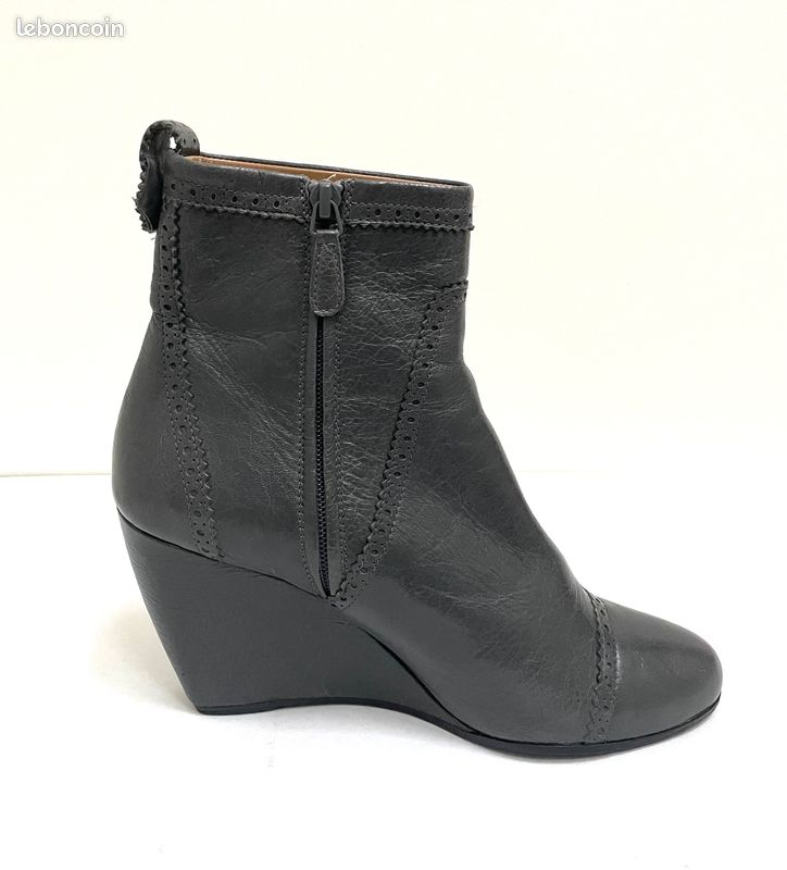 Bottines Balenciaga gris T 39,5 Chaussures
