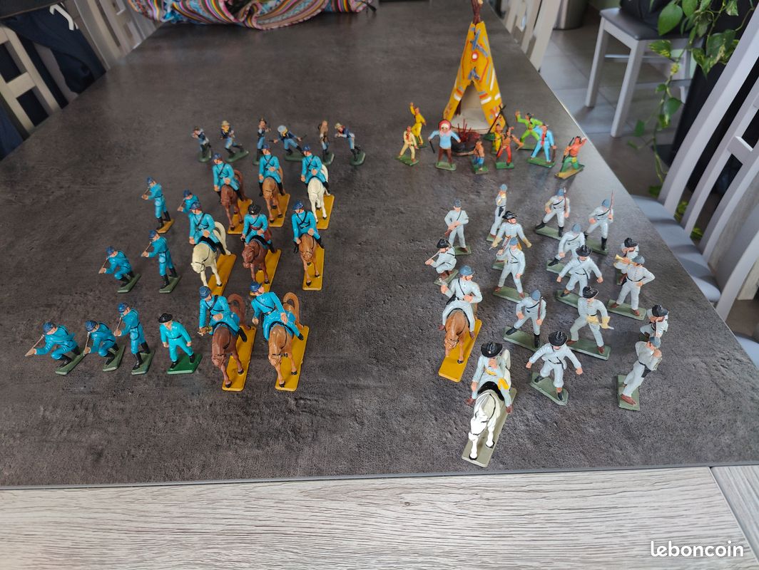 Lot De Soldats Starlux - Guerre De Sécession Nordistes Et Sudistes - Occasion