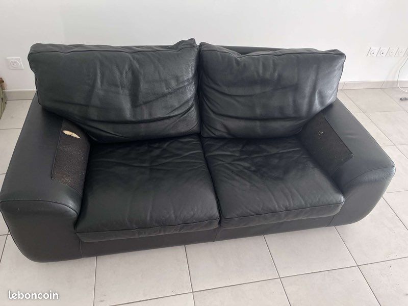 URGENT DÉMÉNAGEMENT canapé 2 places en cuir (image 3)