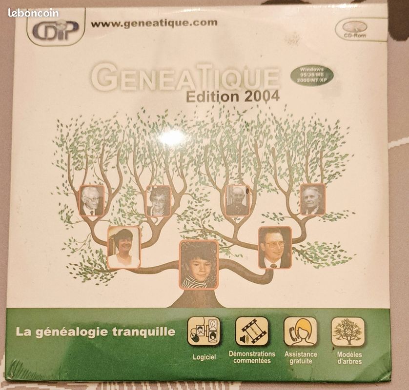 Généatique 2004 Logiciel de généalogie NEUF sous blister Collector Windows XP (image 1)