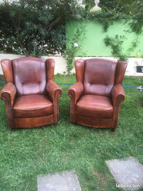 Paire de club cuir Joris vintage (image 1)
