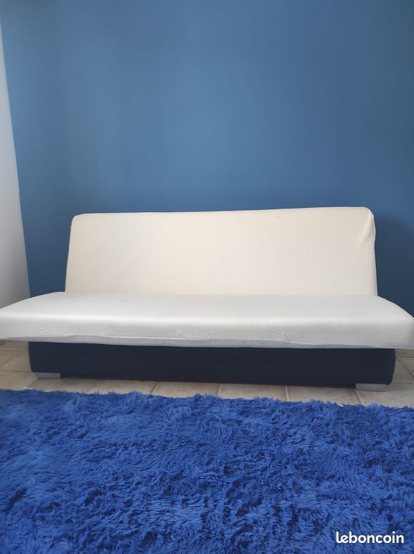 Canape clic clac blanc (image 1)