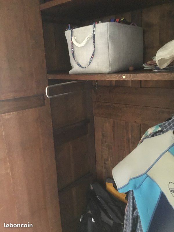 Armoire ancienne avec penderies escamotables (image 3)