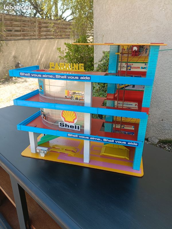 NOREV RENAULT GARAGE concessionaire pliant ancien jouet inches 1/43