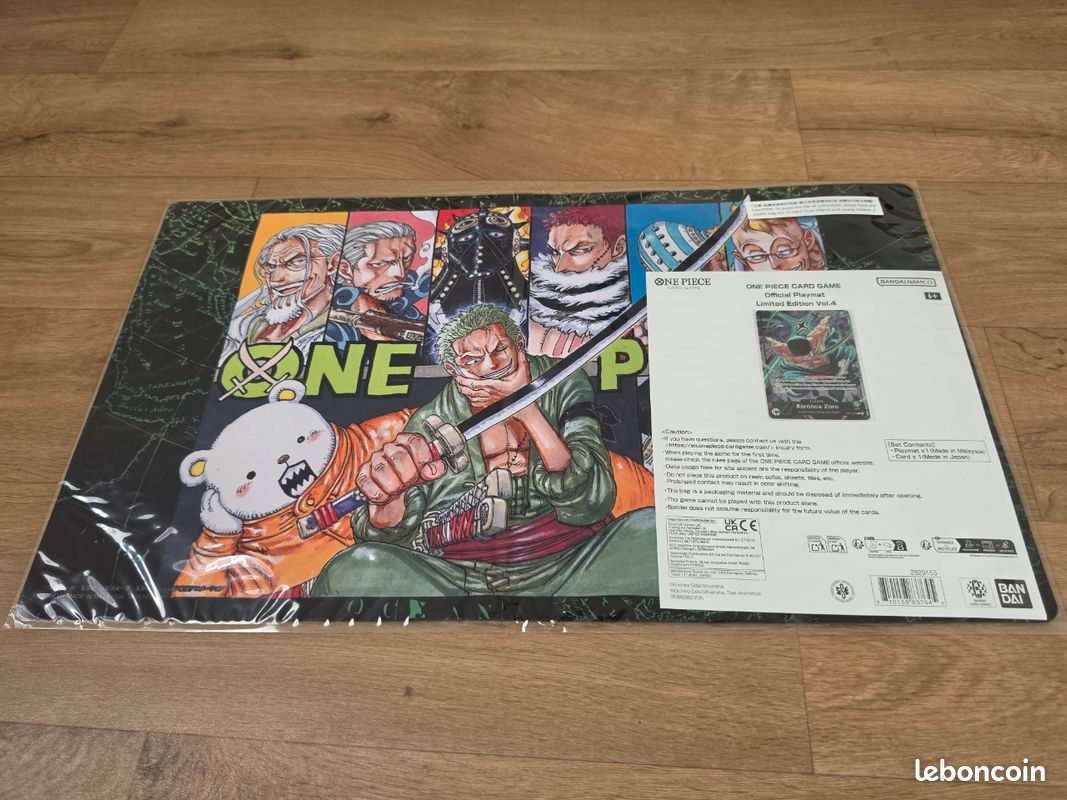 One Piece Card Game Official Playmat Limited Edition Vol.4- Zoro -  Collection