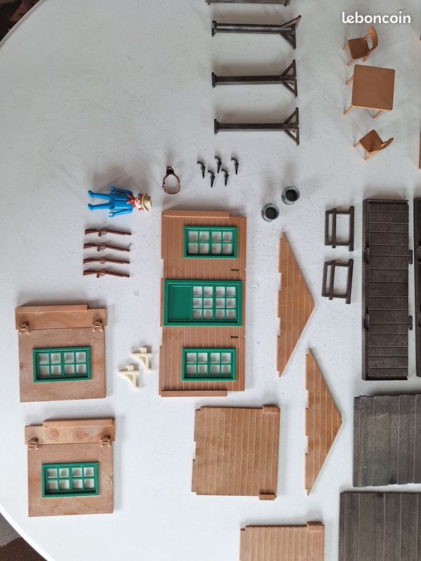 PLAYMOBIL SYSTEM 3427 ancienne ferme ouest cabane cow-boy fermier EUR