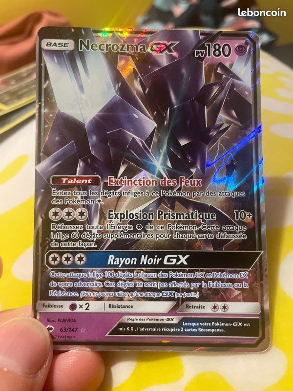 Carte Pokémon necrozmaGX 63/147 (image 2)