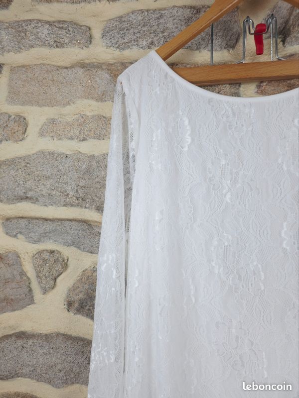 Robe en dentelle blanche Femme taille 52 marque Monsoon 💍 (image 6)