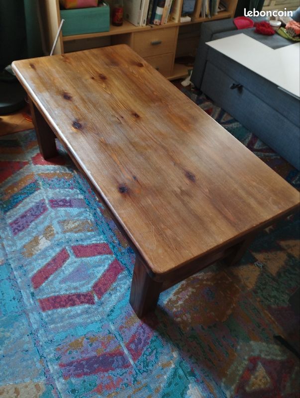 Table basse bois massif (image 3)