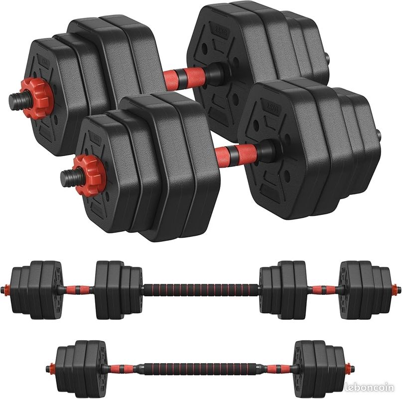 KIT SONGMICS Set d’Haltères Hexagonaux 30kgs (image 3)