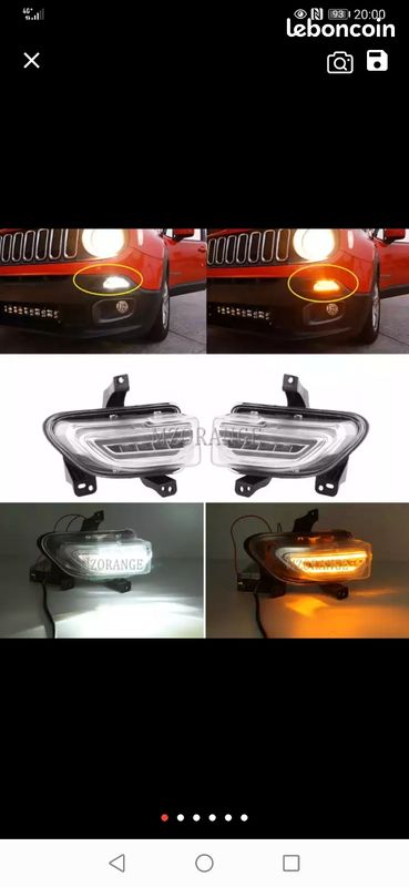 Veilleuses et clignotants leds jeep renegade (image 1)
