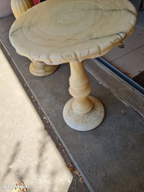 Colonne et sellette en albatre (image 2)