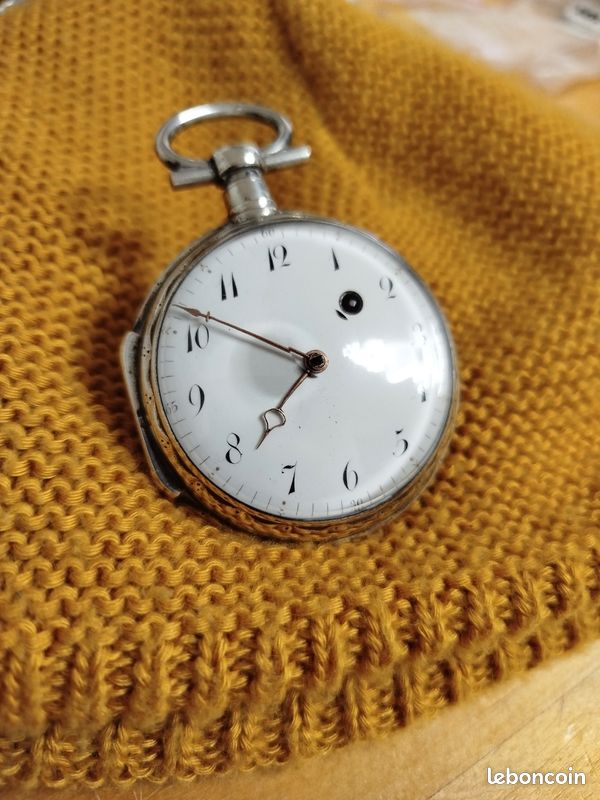 MONTRE GOUSSET OIGNON mouvement a coq en Argent massif a restaurer EUR 226,00 - FR