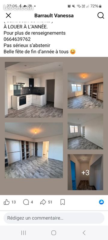 Appartement 3 pièces 57 m² · à Saint-Jean-de-Monts · 57 m² · 800 €/mois