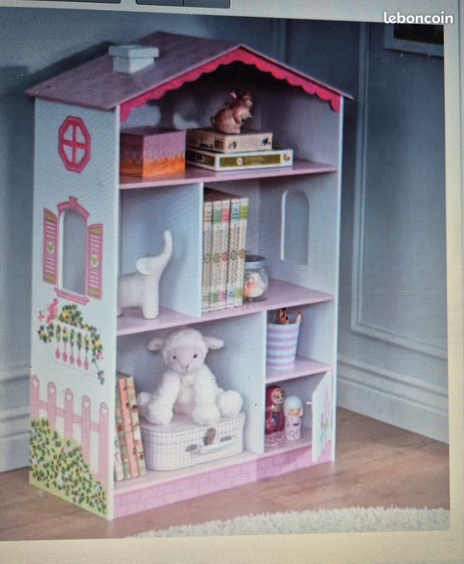 Armoire Bibliothèque Miniature 1:12 En Bois De Bouleau – Mobilier Pour Maison De Poupée Rétro, Non Toxique, Bricolage Déco Intérieur