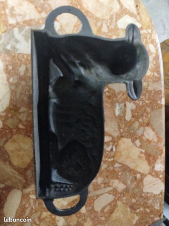 Ancien Moule Agneau En Fonte Objet De Métier Rare L 34 Cm