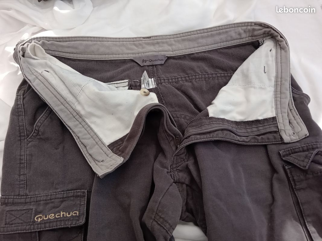Pantalon Cargo / Randonnée, chasse Quechua Gris Anthracite — Taille 46 (image 3)