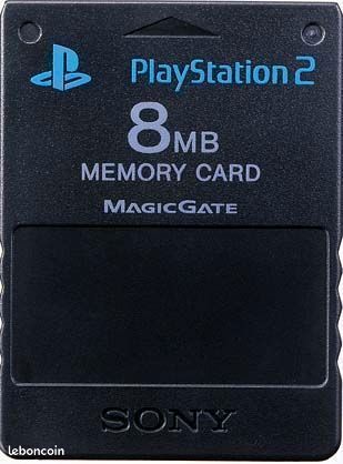 Carte Memoire Ps2 Sony noir (image 1)