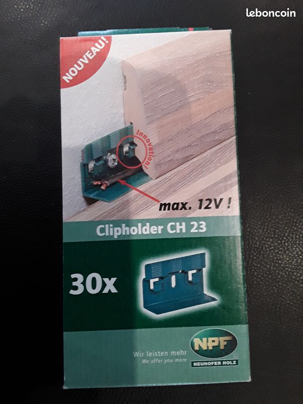 Lot de 30 clips de fixation pour plinthes (image 1)