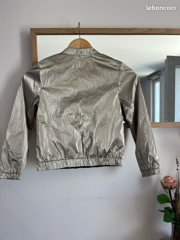 Haut Gris IKKS Pour Fille Taille 8 Ans - Occasion Très Bon état