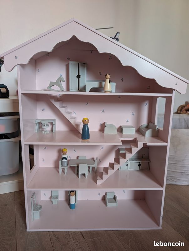 Maison de poupée en bois petite Amélie Jeux Jouets