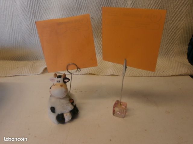 2 Portes photos en forme de cube transparent et une vache (image 6)