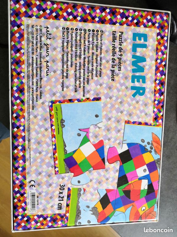 Puzzle Elmer "Petit Jour Paris" 9 pièces (image 2)