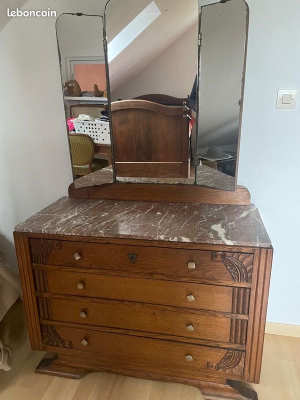 Commode coiffeuse ancienne (image 1)