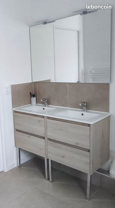Ensemble salle de bain double vasque SALGAR (image 1)