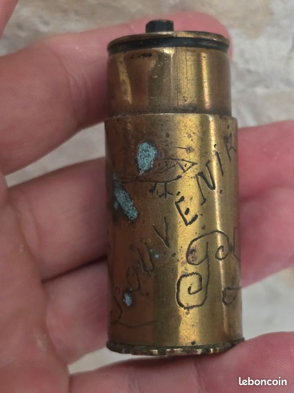 Magnifique briquet de poilus art des tranchées 1917 (image 1)