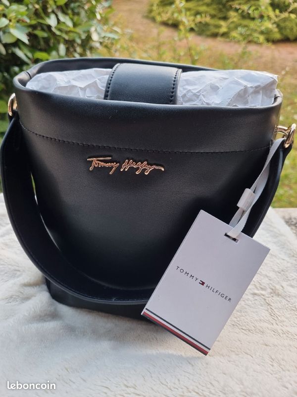 Sac seau noir, NEUF, TOMMY HILFIGER Accessoires Bagagerie