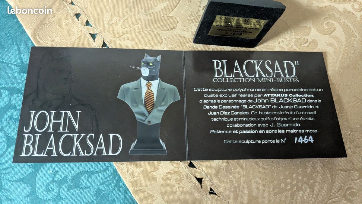 Buste Attakus – Fiston (Blacksad) – Résine – 17 Cm – Neuf En Boîte