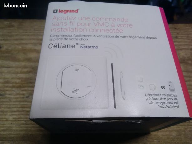 Commande Sans Fil VMC Connectée Céliane With Netatmo Legrand - Blanc Complet - Contrôle à Distance