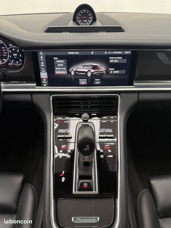 🟢Porsche Panamera 4 Sport Turismo 3.0 V6 330ch PDK / 87 178 kms / Suivi complet Porsche / Toit pano / 4 roues directrices / PASM / Pack carbone / … (image 10)