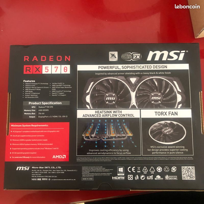 Carte Graphique MSI Rx 570 (image 2)