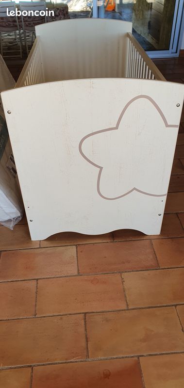 Lit bébé Verbaudet 70x140cm avec matelas Jacadi (image 2)
