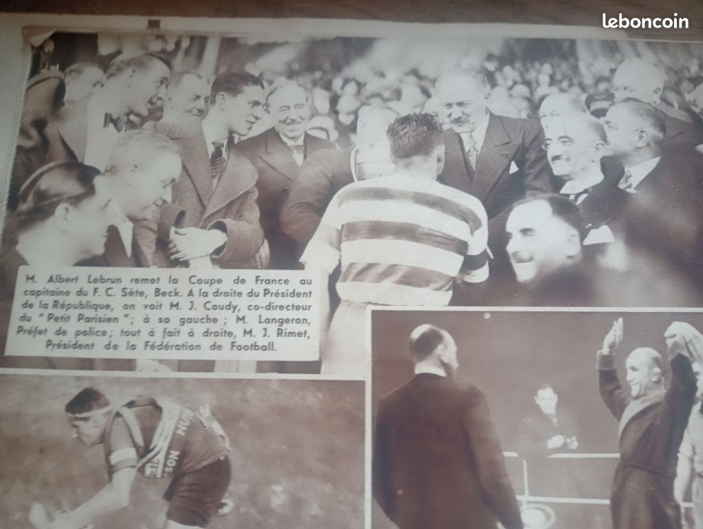 1935 matchs de l'OM revues Miroir Sprint, Miroir des Sports, Miroir du