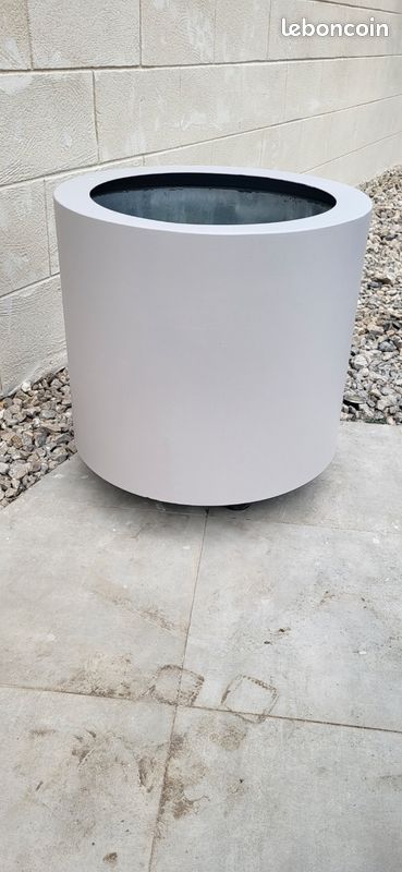 Grand vase acier galvanisé (image 2)